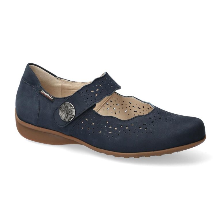 Mobils by Mephisto FABIENNE extra breed (H) zomer ballerina - Blauw
